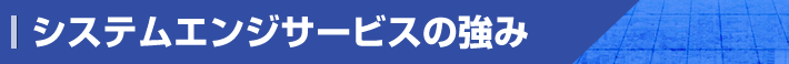 システムエンジサービスの強み